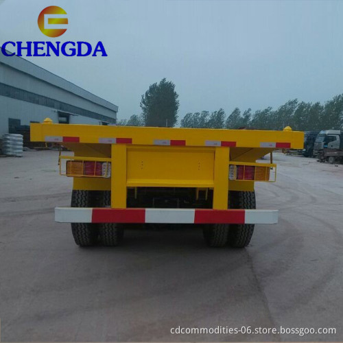 New 2 Axles 20ft 3 axles 40ft container semi trailer chassis For Sale